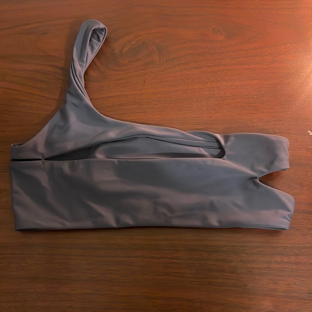 Grey/purple bikini top